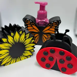 Spring Soap Holder Accessories Home Decor Sunflower Lady Bug Butterfly