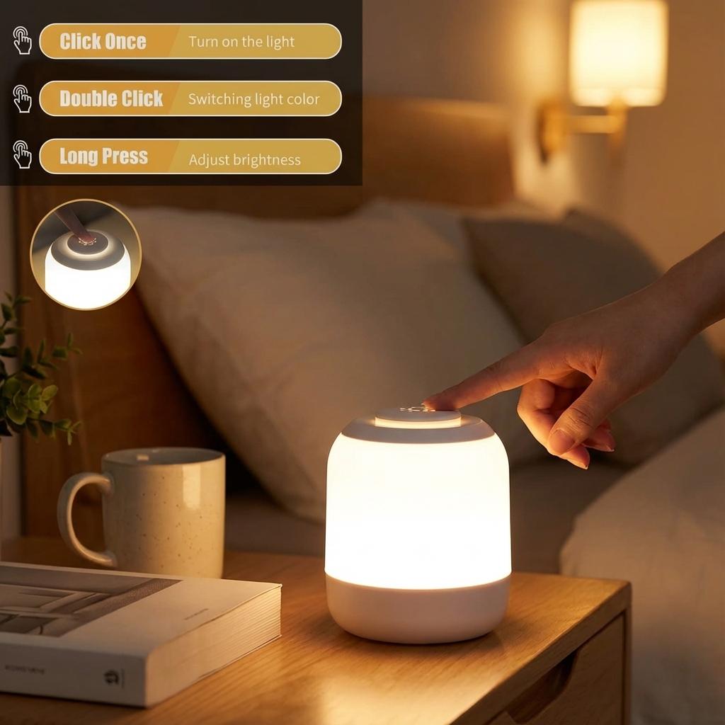 Design meets function: This cute, touch-controlled Eye Caring Light belongs in every modern bedroom. Design meets function: This cute, touch-controlled Eye Caring Light belongs in every modern bedroom.