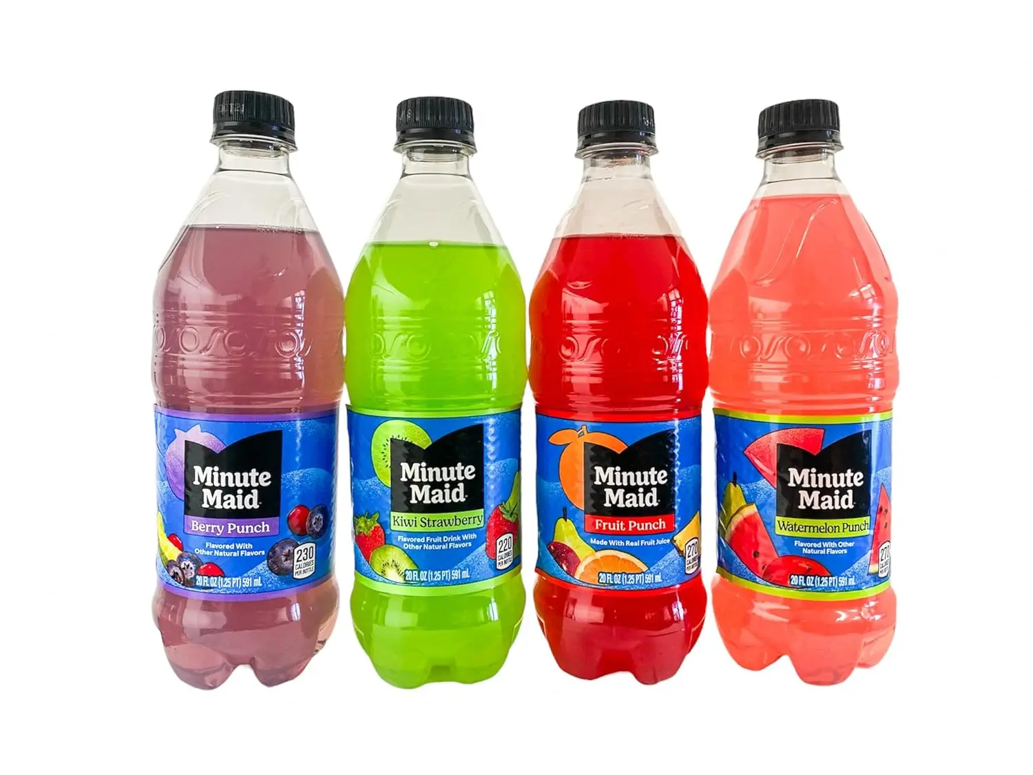 Minute Maid Fruit Punch Variety Pack - 12 Count of 20 Ounce Bottles