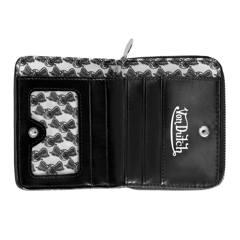 Von Dutch Zip-up Wallets - Full Collection Subtle Texture
