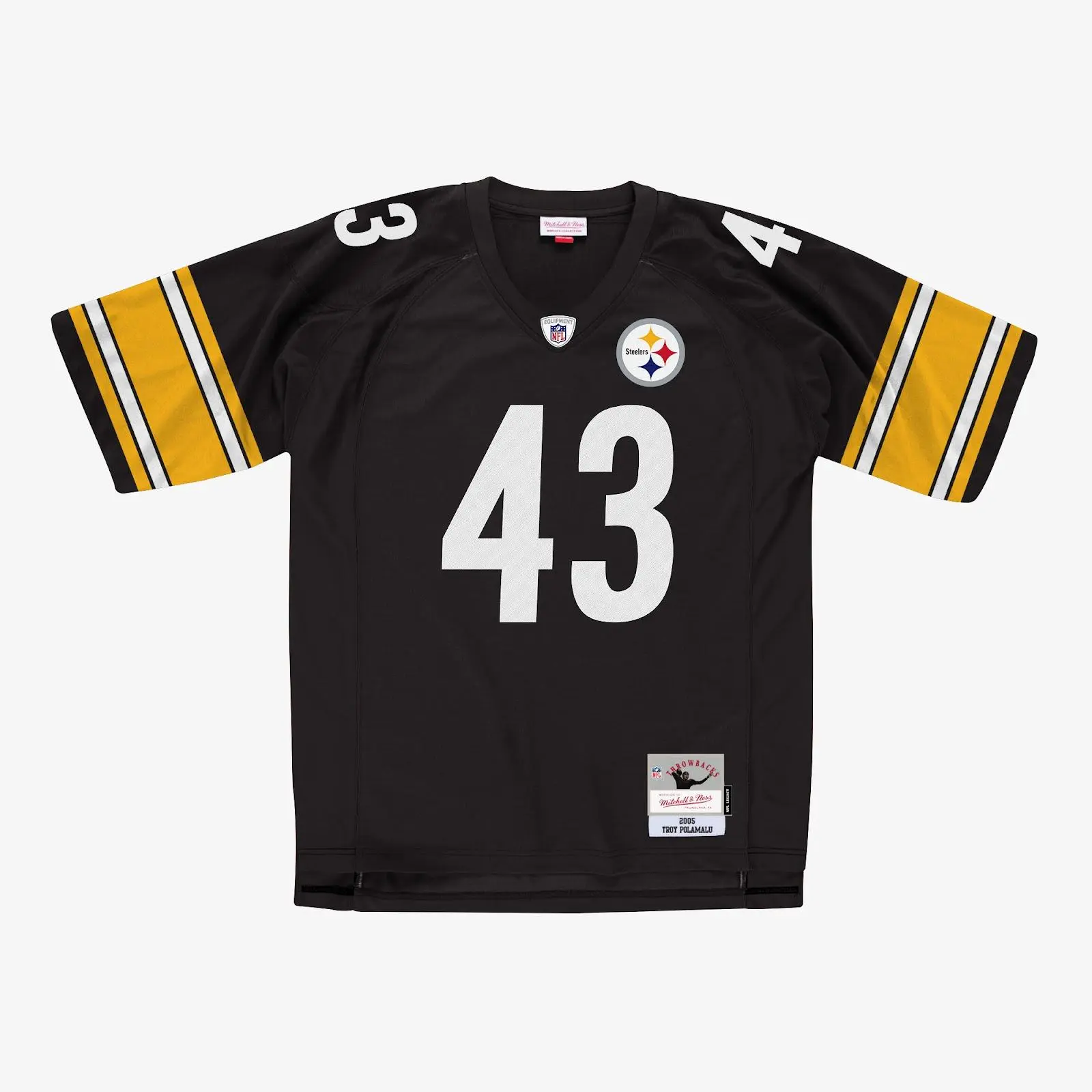 Troy Polamalu Pittsburgh Steelers Black 2005 Legacy Player Jersey NFL Throwback Mitchell & Ness