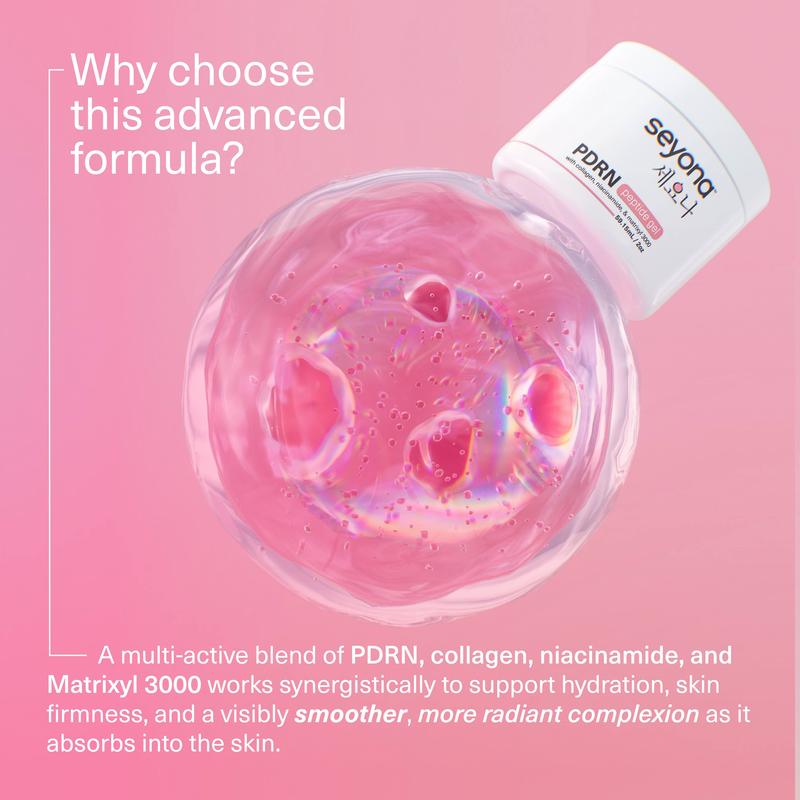 Seyona PDRN Jelly Peptide Serum | Matrixyl 3000, Collagen, Niacinamide | Pink Glow Skincare