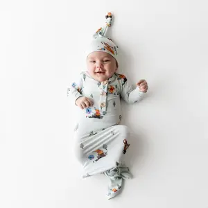 Knotted Gown with Hat Set in Winnie the Pooh Hundred Acre Wood