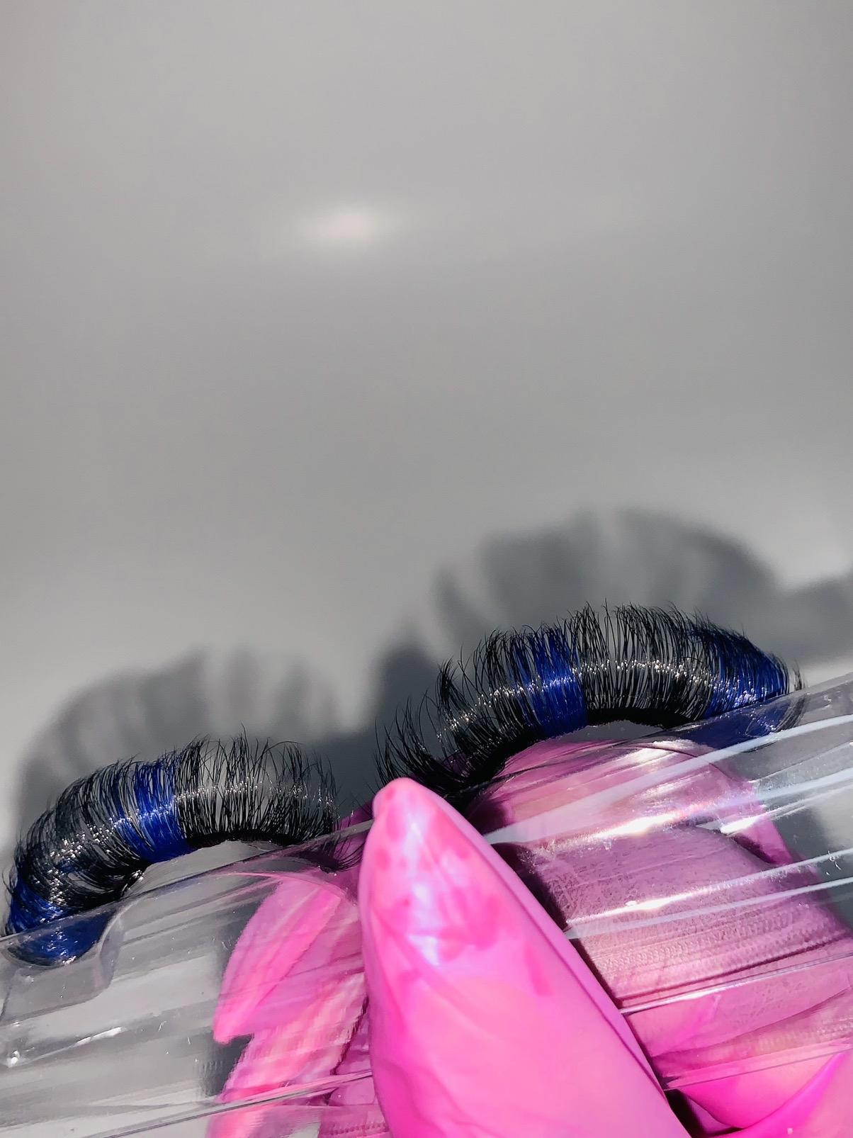 Electric Razz Lashes Color Cosmetic Eyelashs Makeup