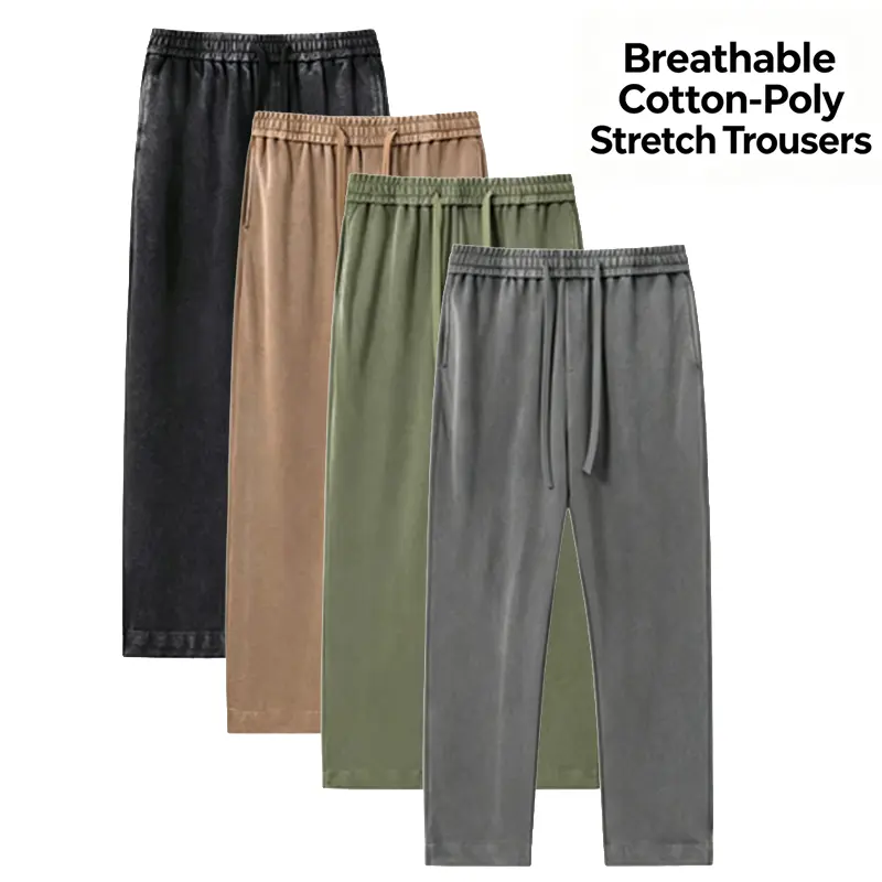 Men's Acid-Wash Cotton Solid-Color Athletic Casual Sweatpants - Unisex Relaxed Loose Baggy Wide Leg, Adjustable Drawstring Cuffs, Ankle Length, Elastane Blend, Machine Washable, All-Season Basic Wear