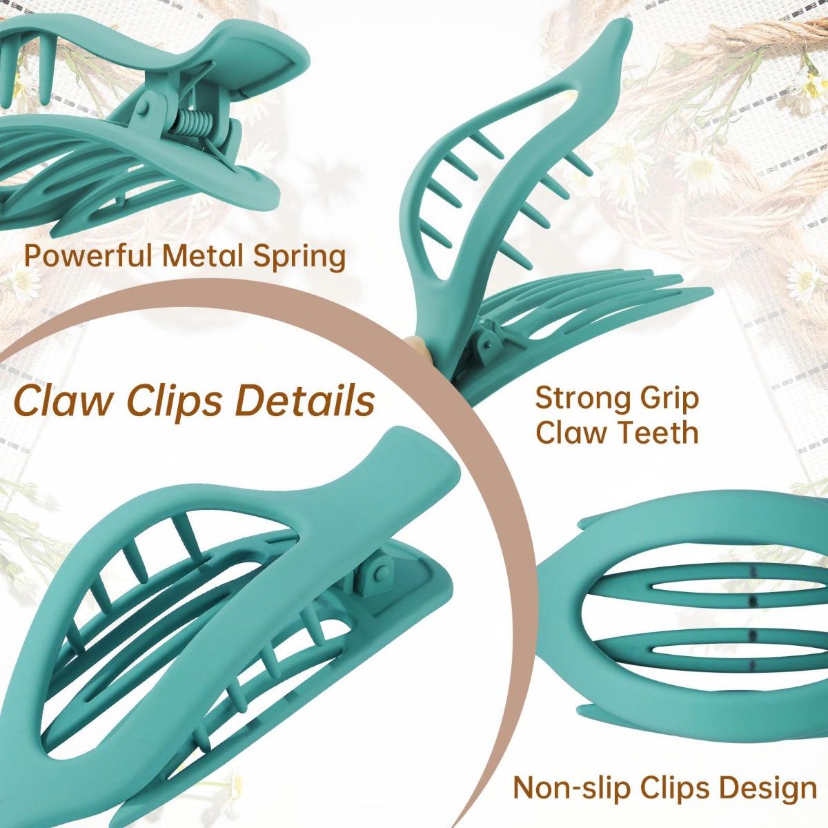 AWAYTR 6Pcs/Set French Concord Hair Claw Clips Side Slid Flat Hair Clips for Strong Hold No Slip Grip Hair Clips for Women Thick Thin Hair Headwear Hair Accessories TikTokShopBlackFriday AWAYTR 6Pcs/Set French Concord Hair Claw Clips Side Slid Flat Hair Clips for Strong Hold No Slip Grip Hair Clips for Women Thick Thin Hair Headwear Hair Accessories TikTokShopBlackFriday