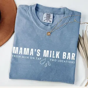 Comfort Colors® Breastfeeding shirt, Gift For New Mom, Milk Bar Breastfeeding, Mama Tee, Milk Maker, Mamas Boobery, Breast Pumping Gift