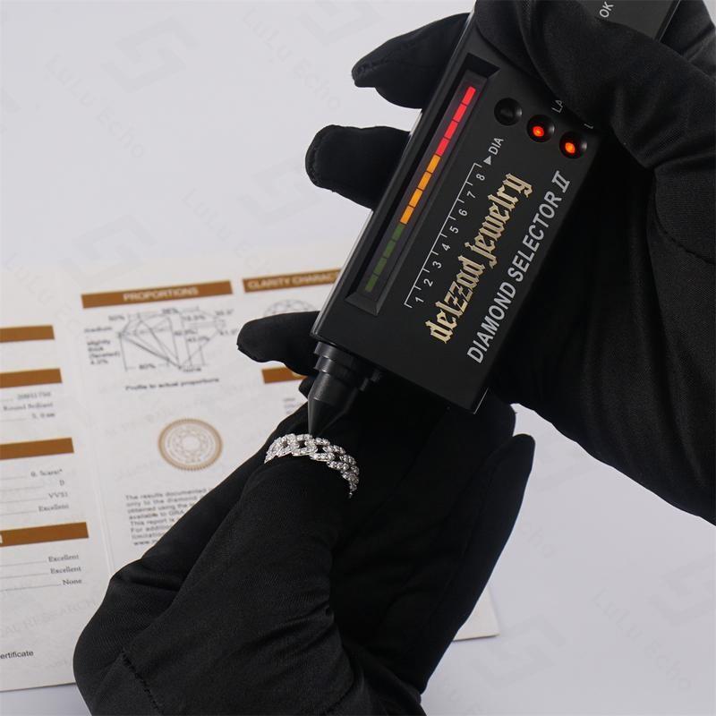 LuLuEcho 1.4ct Round Cuban Ring Synthetic Moissanite S925 Unisex Ring Perfect for Any Occasion & Everyday Wear Birthday Anniversary Valentine's Day Gift for Men Women LuLuEcho 1.4ct Round Cuban Ring Synthetic Moissanite S925 Unisex Ring Perfect for Any Occasion & Everyday Wear Birthday Anniversary Valentine's Day Gift for Men Women