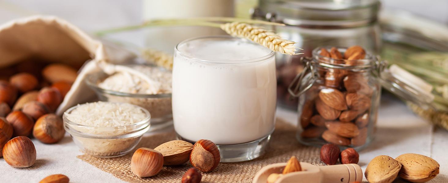 32oz Automatic Soy Machine for Homemade Almond, Oat, Coconut, Soy, Plant Based Milks, Delay Start/Keep Warm/Self-Cleaning