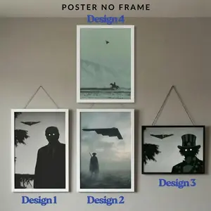 Unframed - Freedom B2 bomber wall art, Cowboys on Horse and B2 Spririt Flying poster poster- America - western, Unfamed poster wall art, USA 250th aniversary decore for Lobby, living room  Gift