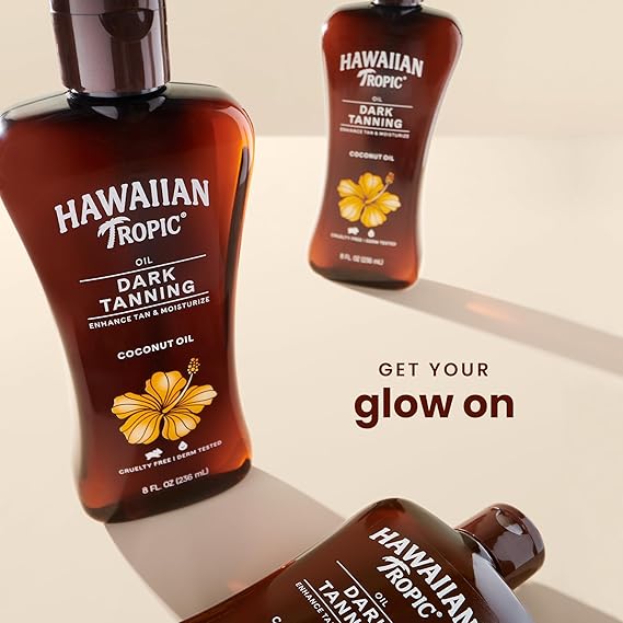 Achieve a Deep, Radiant Tan with Our Premium Dark Tanning Oil (Twin Pack, 8oz Each) – A Moisturizing Body Oil Infused with Nourishing Cocoa Butter for Enhanced Tanning and Supple Skin