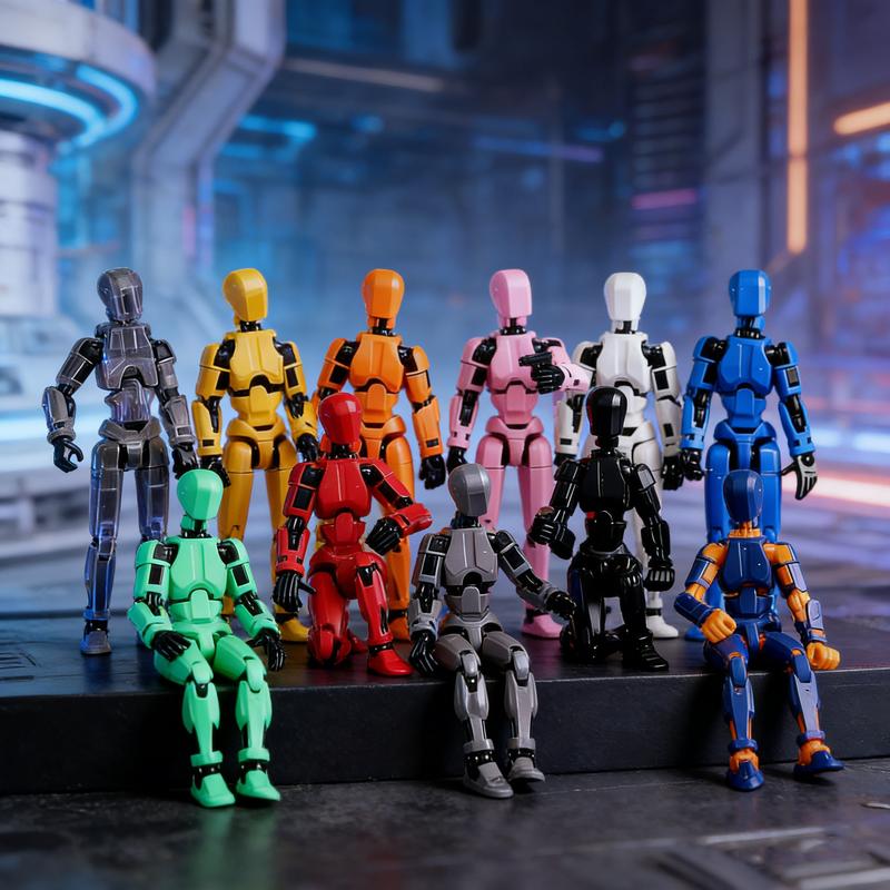 3D Printed 5.5" Multi-Joint Action Robot Doll | Highly Poseable & Assembleable | Perfect Gift for Birthdays, Valentine‘s Day, Easter | Cool Collectible Toy for Teens & Adults