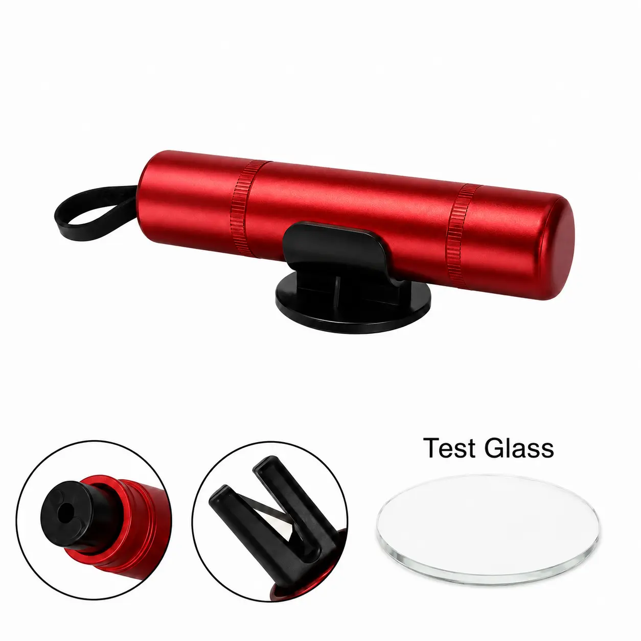2 in 1 Knock Off Hammer, for All Vehicle Emergency Rescue, Car Safety Hammer Breaker, Underwater Available Glass Breaker for Car Windows with Hidden Seat Belt Cutters in Car