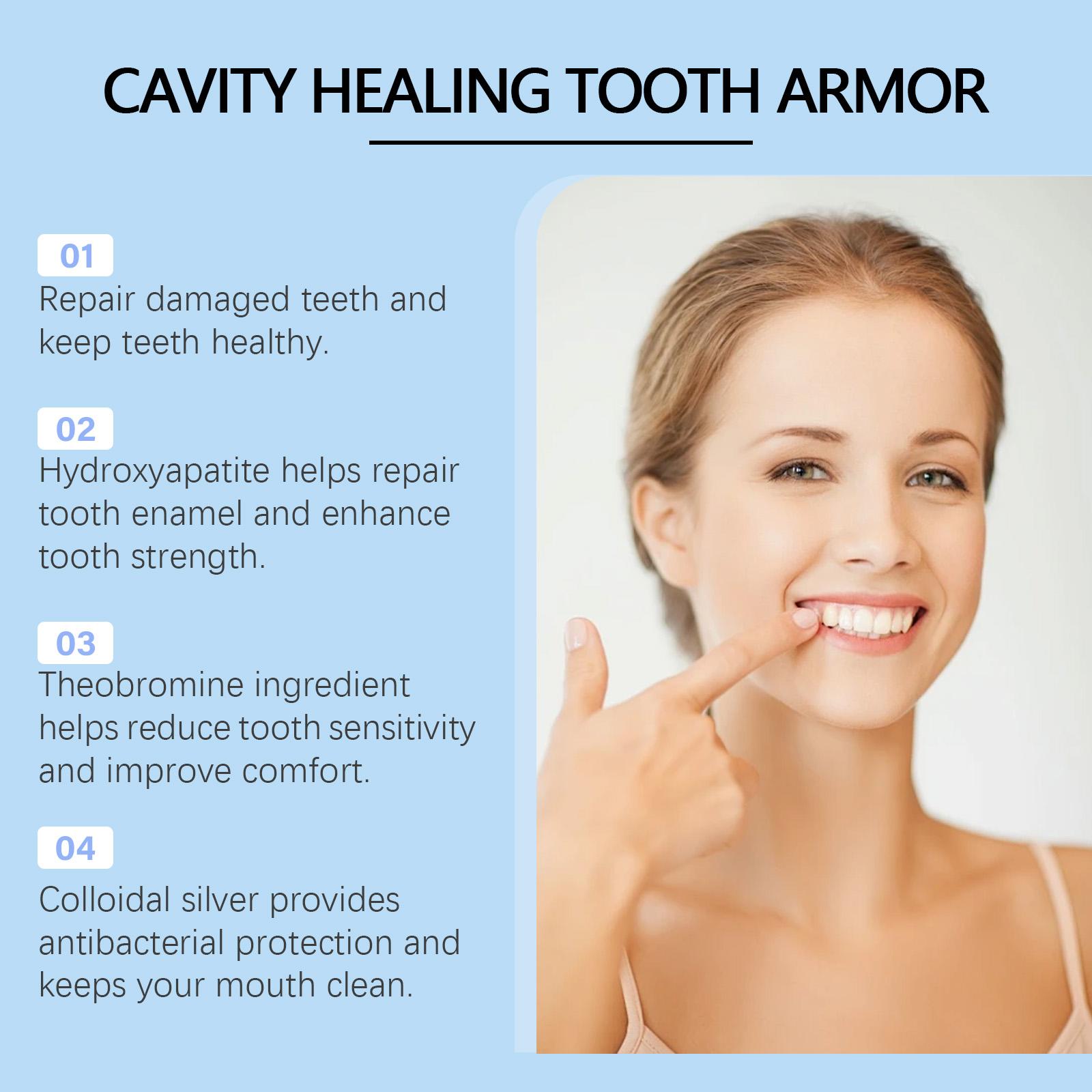 8pc Fluoride-Free Hydroxyapatite Tooth Armor Drops + Cavity Care ...