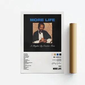 [Sale off up to 65%][Free Ship][No Frame] Drake, More Life, Album Art Poster, Print, Music, Tracklist