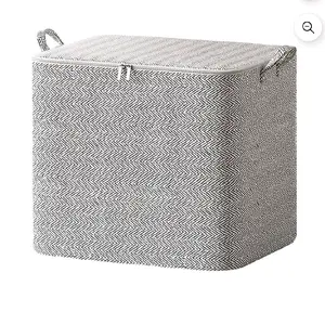 aoksee Home Storage Bins Closet Organizers and Storage Box, Moving Quilt Storage Box Travel Large Capacity Clothing Organization Zipper Space Saving Storage Bag, with 1pc Random color Pencil Pouch