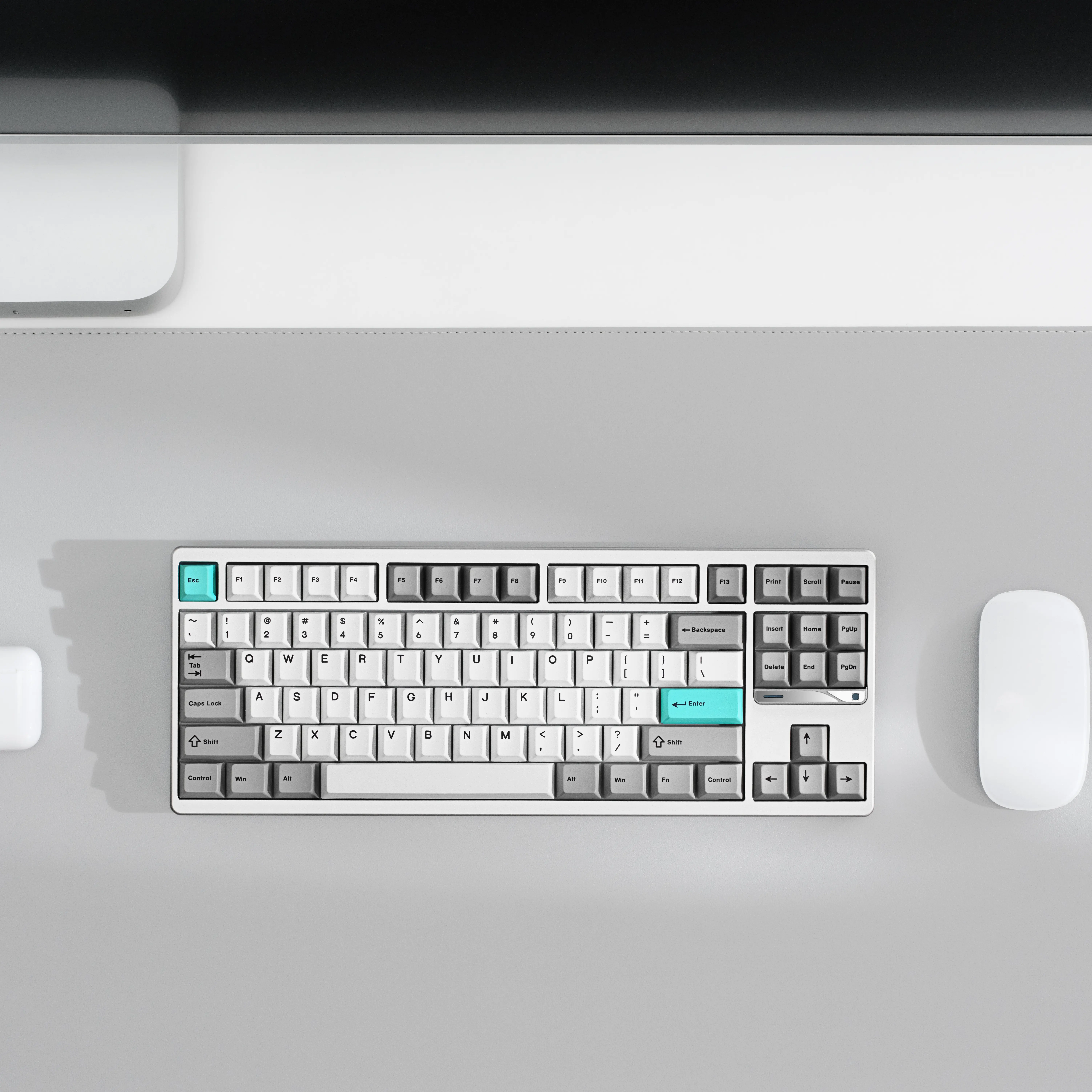 Ticktype Evoworks Evo80 Compact Aluminum TKL Layout Rechargeable Wireless Hot Swappable Keyboard with Manufacturer Warranty, Included Batteries, Rechargeable Wireless Keyboard, Manufacturer Warrenty
