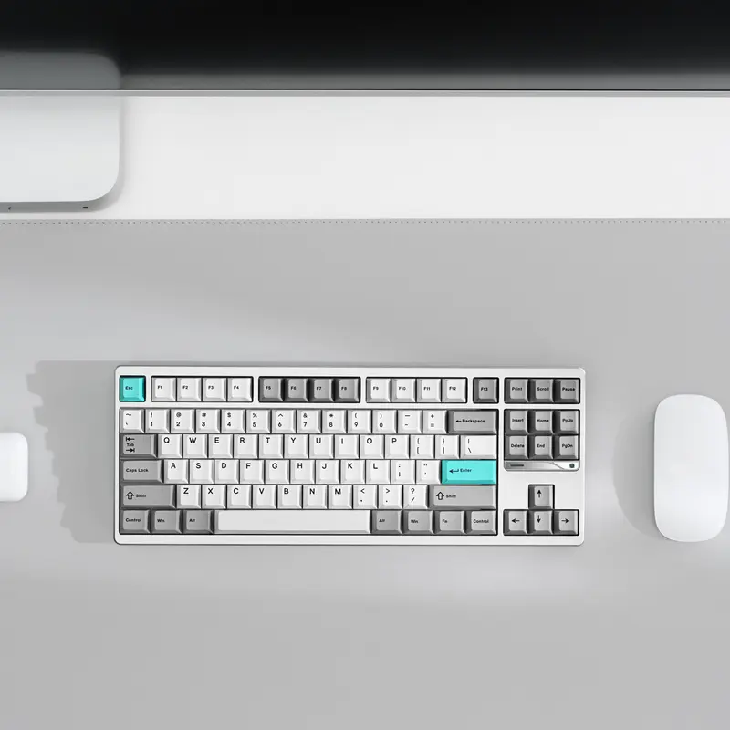 Ticktype Evoworks Evo80 Compact Aluminum TKL Layout Rechargeable Wireless Hot Swappable Keyboard with Manufacturer Warranty and Included Batteries, Rechargeable Wireless Keyboard