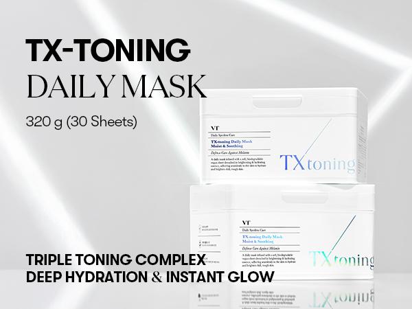 [VT Official] Daily Mask (30 Sheets) Collagen | PDRN | CICA | Retinol | Tra Centella asiatica & Hyaluronic Acid for Moisturizing & Hydrating, Instant Calm & Glow, Skin Softening Facial Mask, Korean Face Mask Hydrate