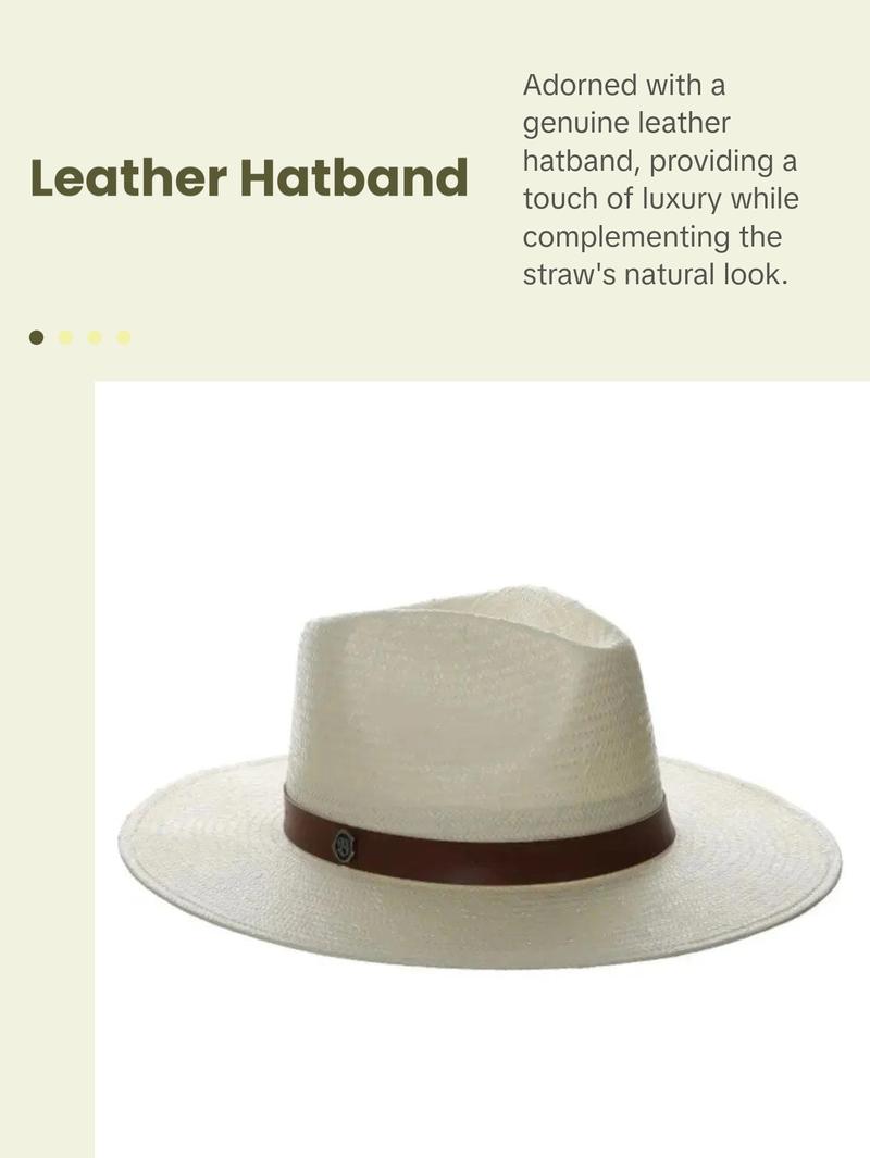 Biltmore She - Wide Brim Toyo Straw Fedora Hat
