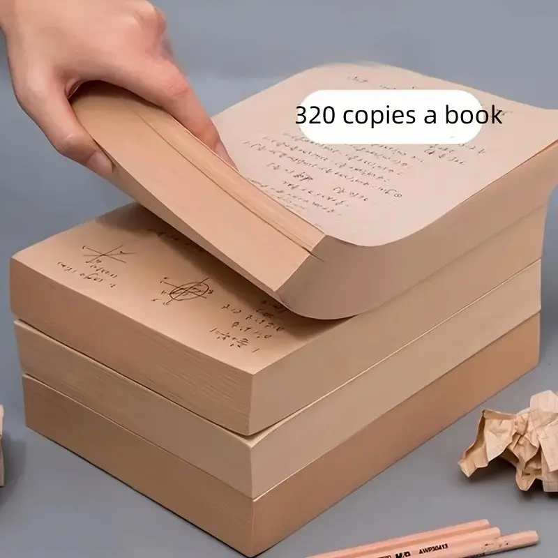 320pcs Durable Blank Paper, Multipurpose Paper for Drawing, Calculations, Notes, Messages, Office Study, Institutional Use, Stationery Office Supplies, Sketchbook, Durable Drawing Notebook
