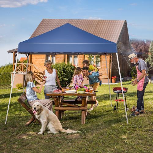 8*8 FT Portable Waterproof Sunscreen Folding Tent Folding Canopy Tent Family Party Tent Portable Instant Shelter for Wedding, Beach, Party, Picnic, BBQ Events