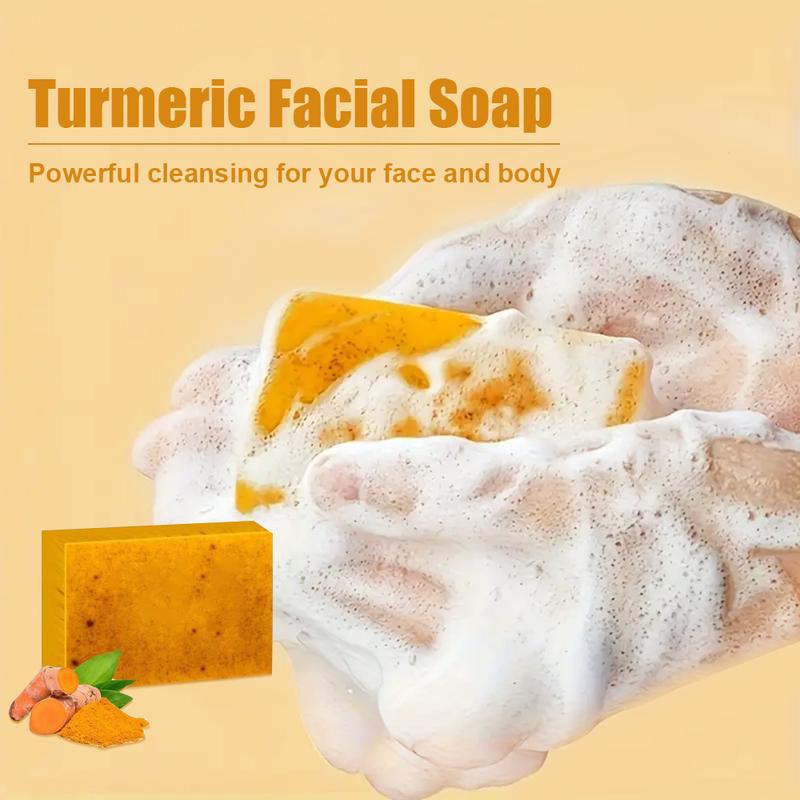 Veecent 150ml Turmeric + Kojic Acid Foaming Facial Cleanser + Silicone Brush Cleansing Skincare Set (Gentle Type) – Turmeric Face Wash (Facial Care Set) Coconut Soothing