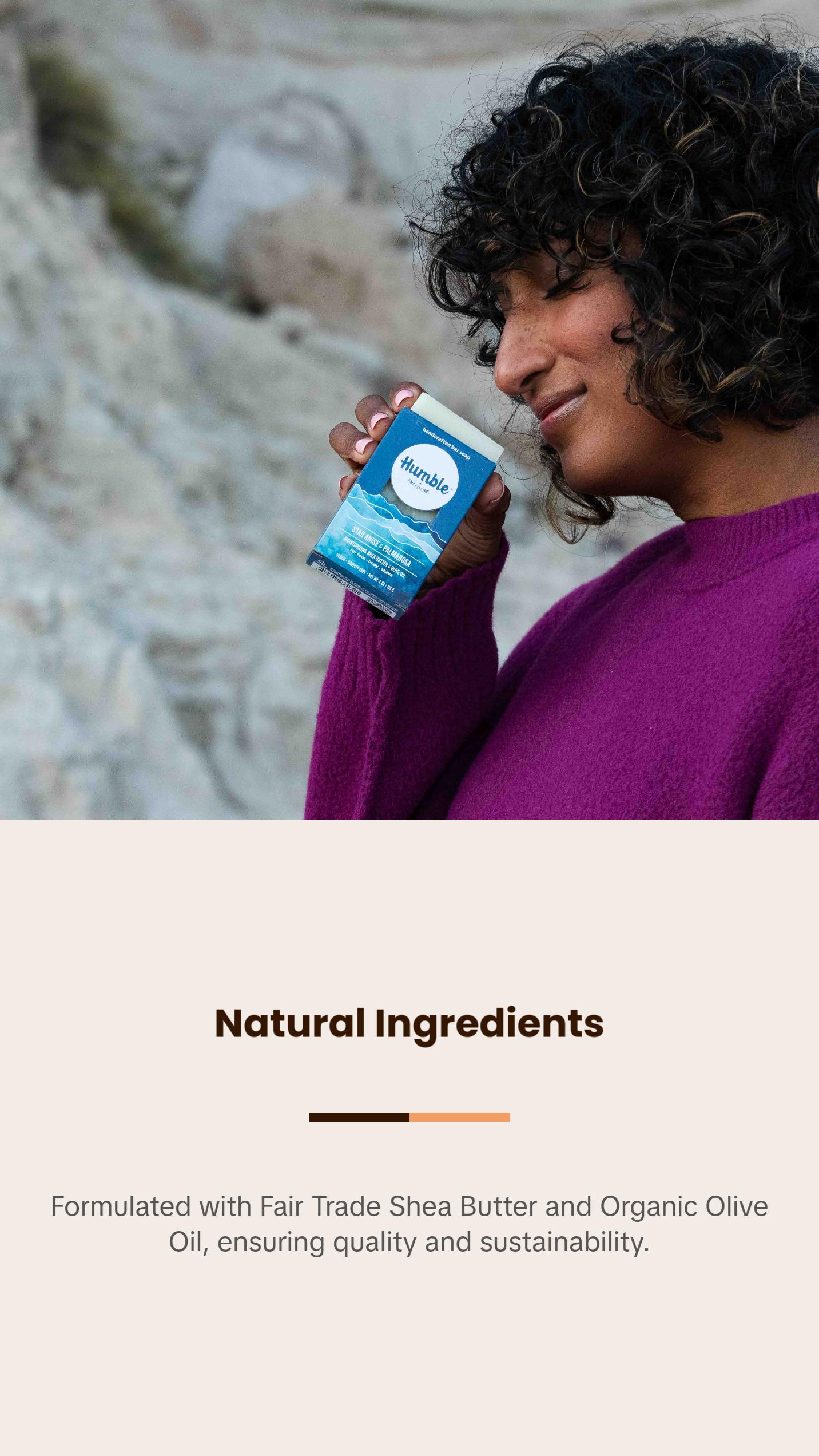 Humble Brands Moisturizing Star Anise & Palmarosa Bar Soap