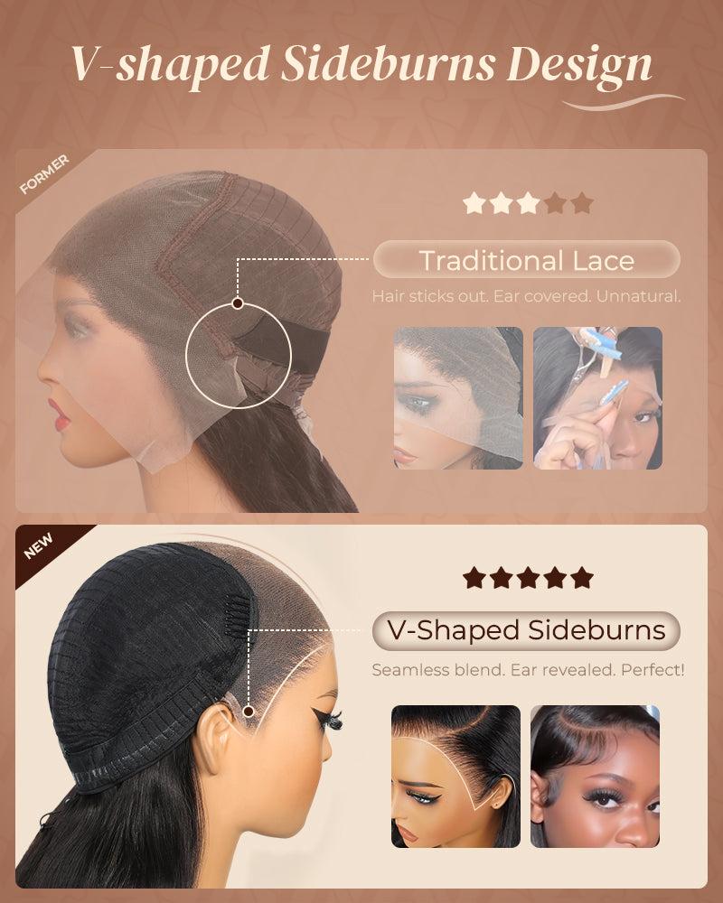 Arabella 2P4/27 4# Brown Mixed 27# Honey Blonde with 2# Dark Brown Roots 13x6 Glueless Lace Front Drawstring Wig Loose Body Wave Wig 100% Human Hair SpringStatements