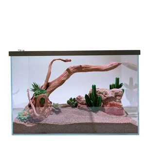 Lifegard Clear Glass 15 Gallon Rimless Terrarium