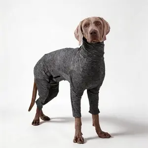 Calming Dog Onesie | Anti-Anxiety Grey Bodysuit for Shedding Control | Viral Dog Pajamas| Snug Fit Anxiety Wrap for Small Medium Dogs | No More Fur Everywhere | Cozy Pet Compression Shirt | #DogMom #AnxiousDog #SheddingSolution