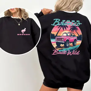 Bronco Built Wild Summer Vibe Shirt, Bronco Girl Shirt, Adventure T-shirt, Country Girl, Womenswear