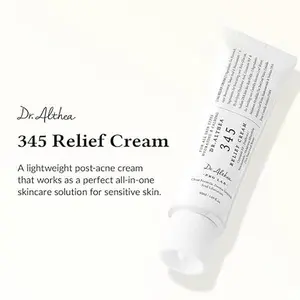 Dr.Althea 345 Relief Cream | Daily Face Moisturizer for Soothing Recovery and Blemish Care with PDRN & Niacinamide | Korean Vegan Skin Care for All Skin Types, 0.50 Fl Oz (Ver.2 - Pack of 1)