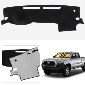 Canvcle Toyota Tacoma Dash Mat 2016-2023 Custom Fit Dashboard Cover UV Protection Non Slip Sunshade Glare Reducer Car Accessories for Toyota Tacoma - Truck