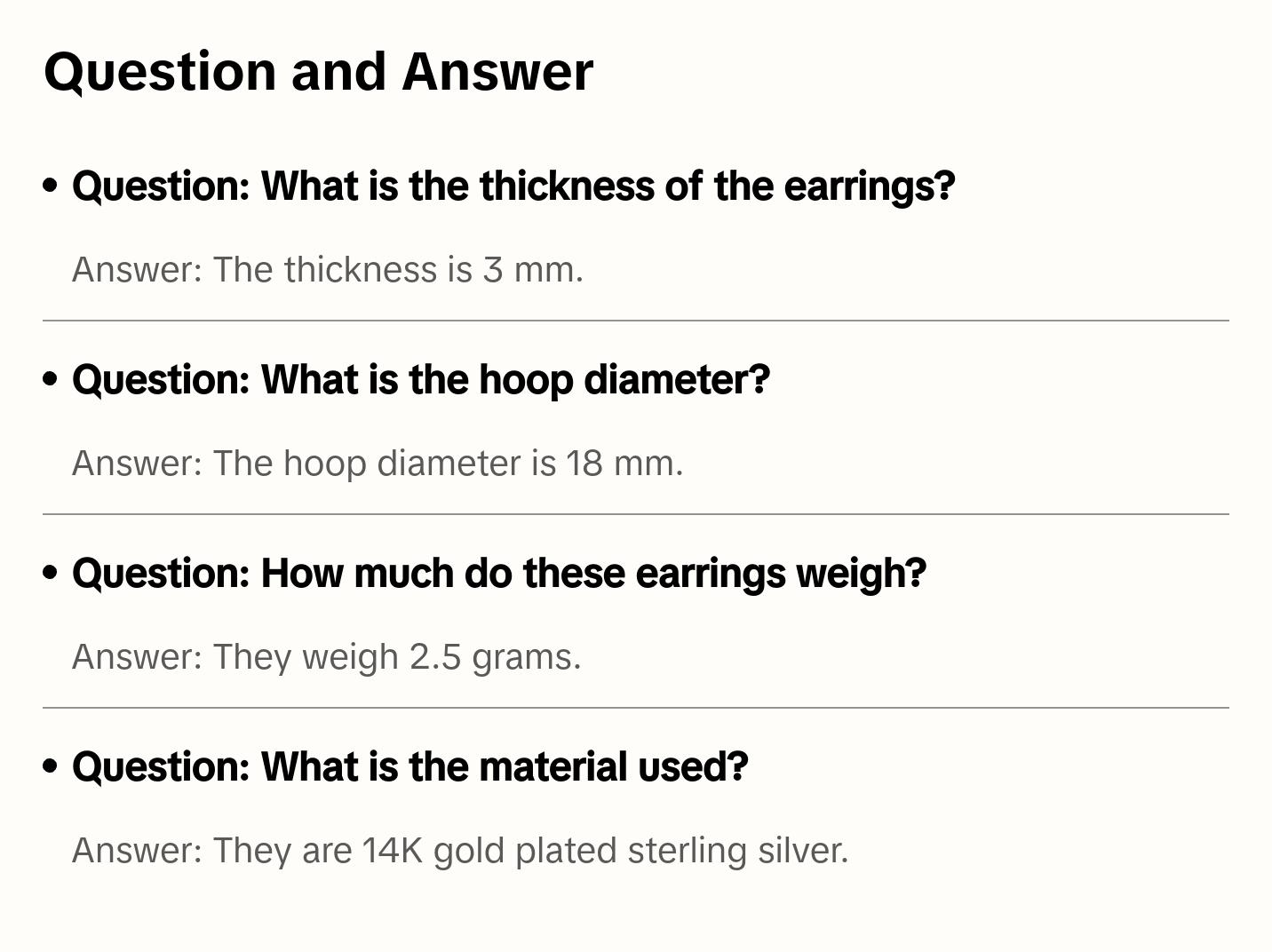 Small Tube Hoop Earrings | Gold Vermeil