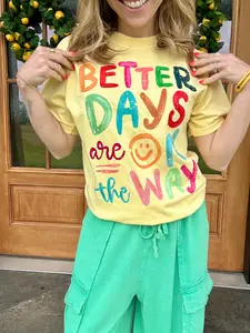 Comfort Colors ETTA OG Better Days Are On the Way Graphic Tee - Ivory Mother Day Mom Gift