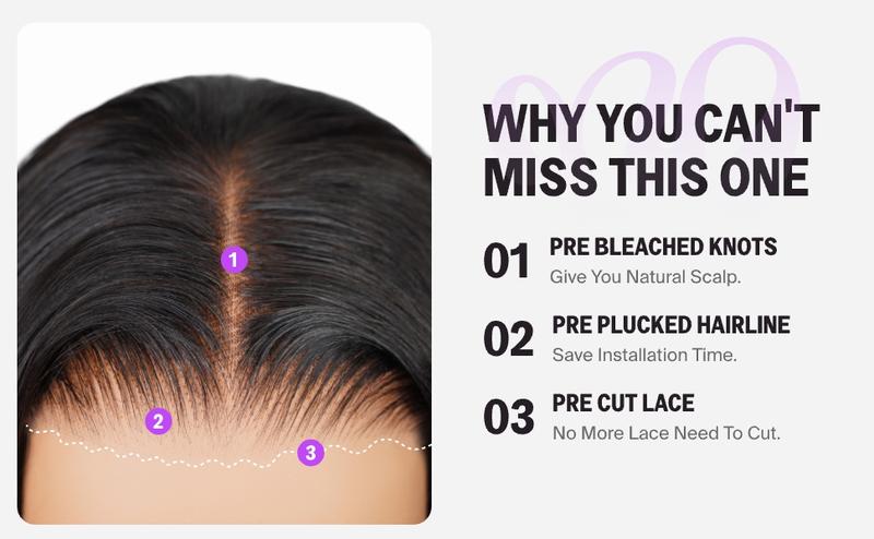 Megalook Highlight Balayage 12A Bob Wig Put On Go Glueless Wig Bleached Tiny Knots 6x5 Lace Closure Wig Short Cut Pre Plucked Straight Bob Wigs