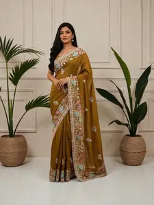 Gold Crush Traditional Saree, Cultural Wear for Women