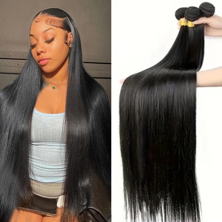 Wiggins Hair 30 Inches Long Body Wave Human Hair Bundles Brazilian Virgin Hair Straight Hair Bundles