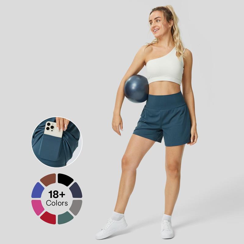 Halara Super High Waisted Back Pocket & Side Hidden Pocket 2-in-1 ...