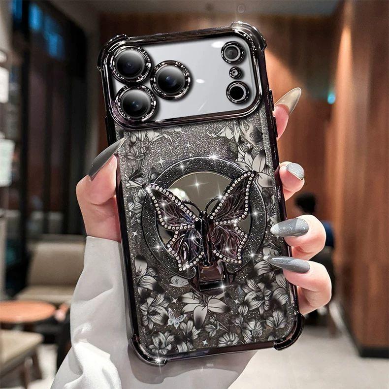 Suitable for Apple 17 Pro Max Phone Case iPhone 16 High-end Protective Cover 15 Plus Flower