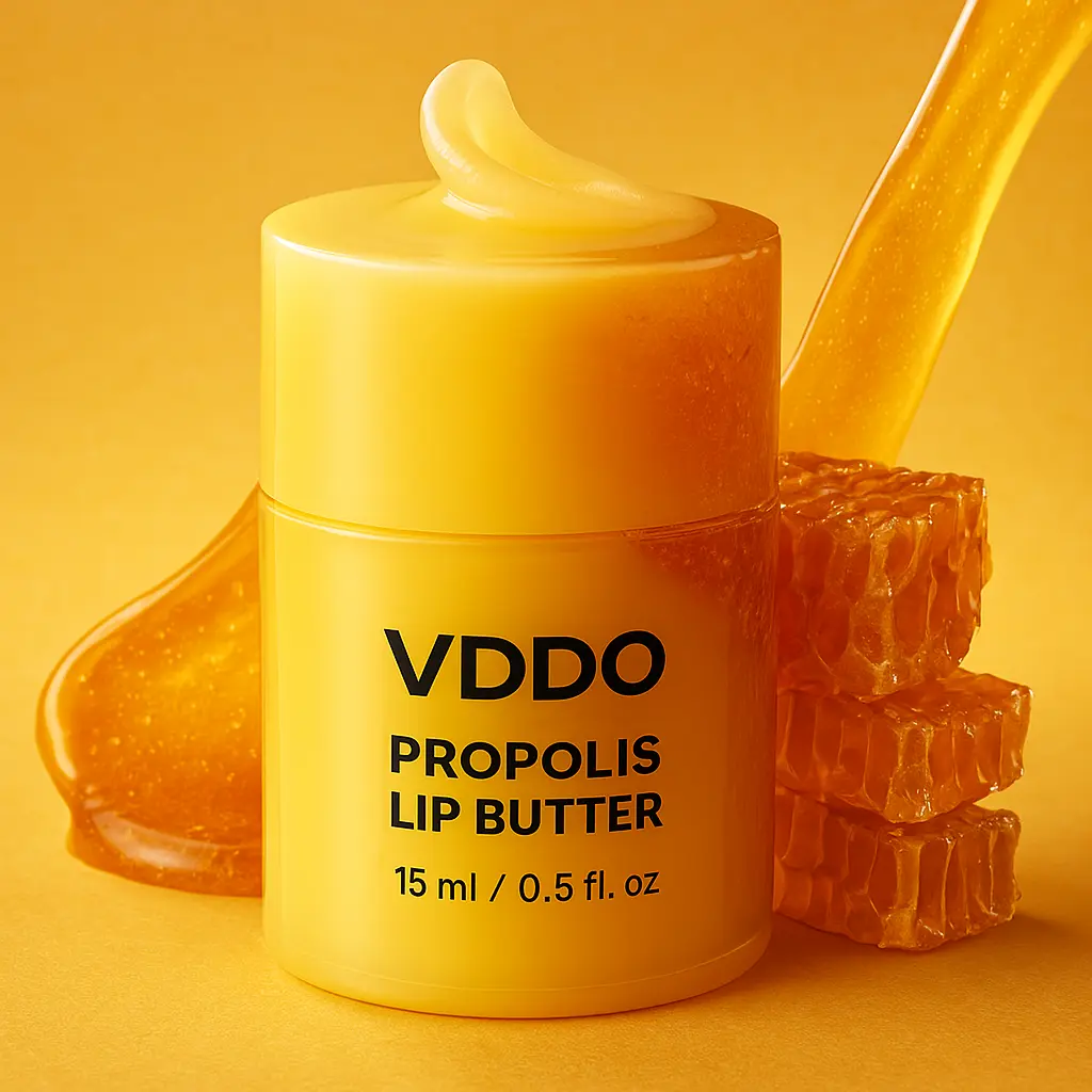 Korean Beeswax Lip Balm - Hydrating Honeybalm Lip Balm with Honey & Vitamin E, 100% Natural Moisturizer, Cruelty-Free for Day & Night Use, Beeswax Lip Balms