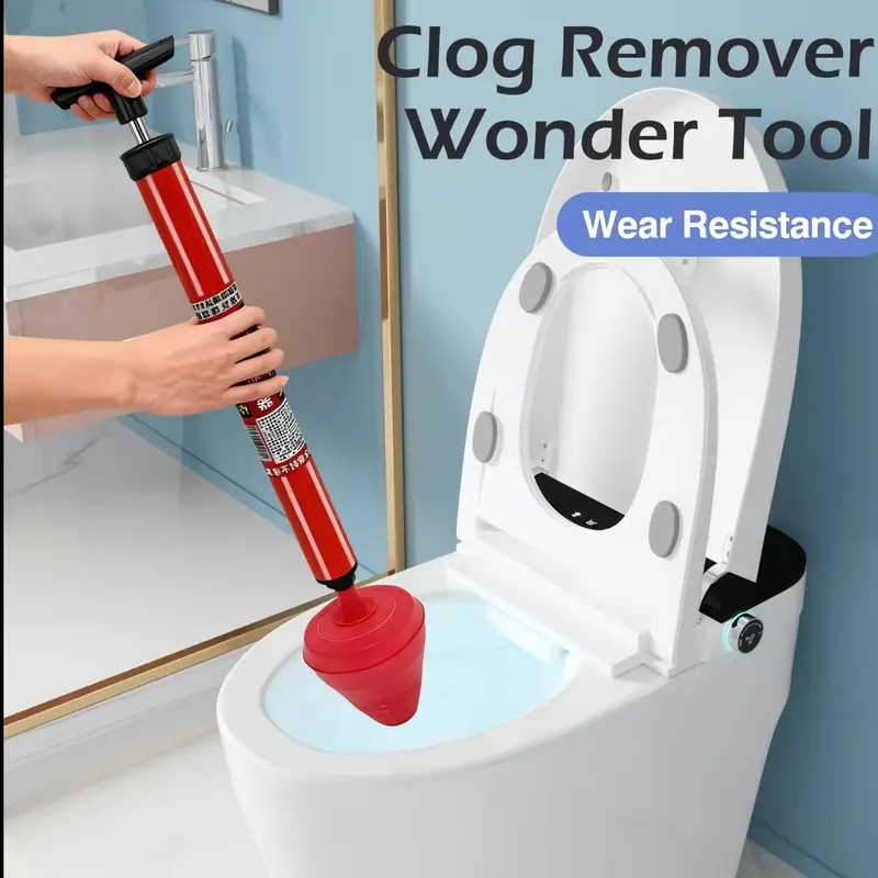 【Free Shipping 】1 Count Toilet Clog Remover Tool, One-Piece Design Drain Cleaner for Kitchens