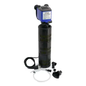 Aqua Dream 3in1 Aquarium Internal Filter Water Pump 475 GPH 475 GC/H Oxygen YELLOW Tri-Function Circulate Aerate Energy Efficient Quiet Operation