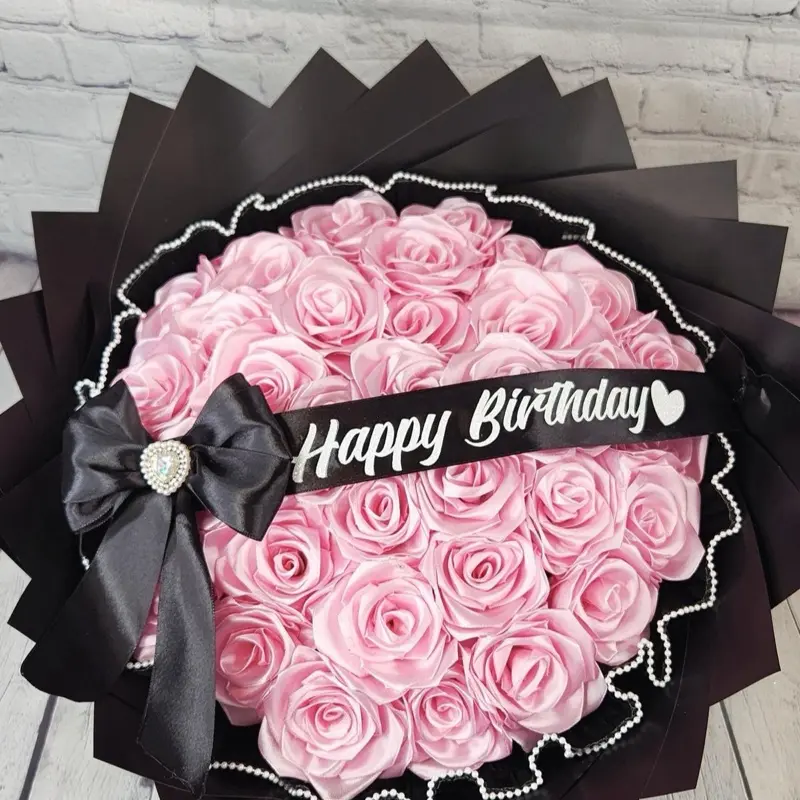 50 FLOWER BOUQUET - Forever Gift for Someone Special, No Water Needed, Perfect for Birthdays and Special Occasions