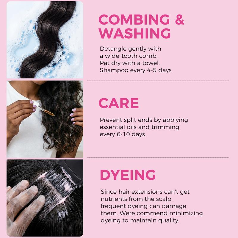 LASHEY 100% Virgin Human Hair Extensions | Seamless & Invisible Edge Clip-In | 14-24 Inch | Silky Straight, Body Wave, Kinky Straight, Kinky Curly  [valentines gifts]