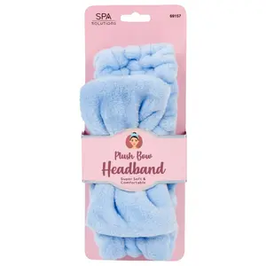 CALA Plush Bow Headband (Light Blue)