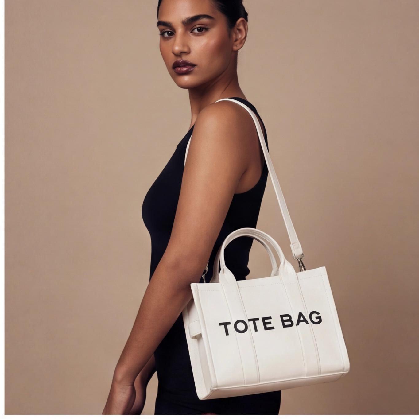 evol Women's Stylish Letter Tote Bag 2026 Design Versatile Handbag Multiple Colors Everyday Use