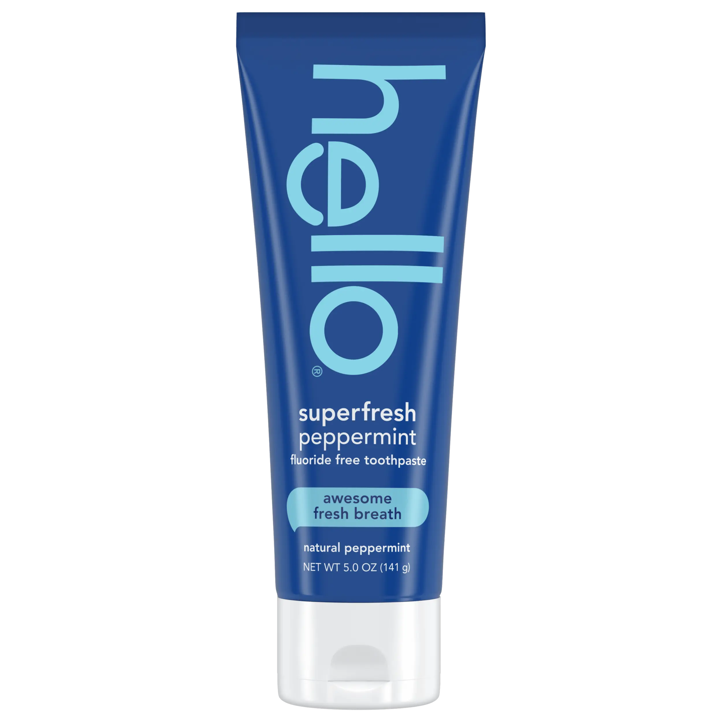 hello superfresh peppermint fluoride free toothpaste