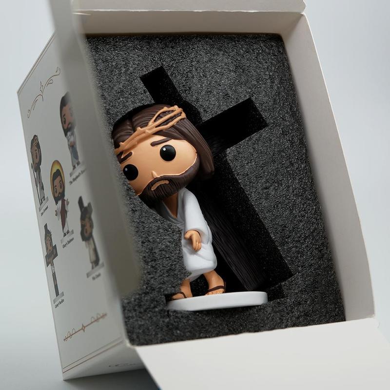 Jesus Figurine Cute Mini Christian Desk Decor & Religious Gift Decoration (5 Styles)